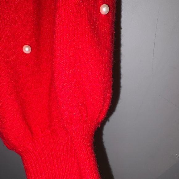 CeCe Red Embellished Sweater Women’s XL - Picture 2 of 6